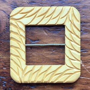 Carved Bakelite Buckle